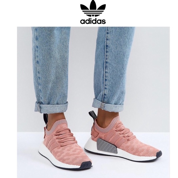 Adidas NMD_R2 Primeknit: Ash Pink Camo - Picture 2 of 7